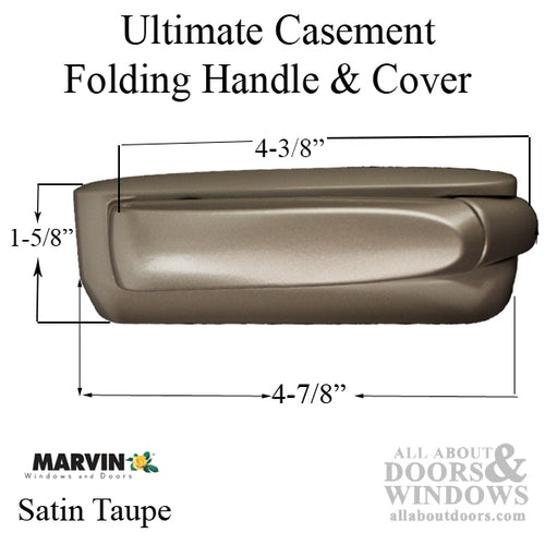 Marvin Folding Handle With Cover For Marvin Ultimate Casement Windows Right Handed Handle - Marvin Folding Handle With Cover For Marvin Ultimate Casement Windows Right Handed Handle