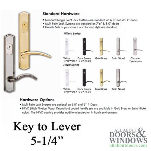 Keyed Handle Set, Special  5-1/4 PZ - Keyed Handle Set, Special  5-1/4 PZ