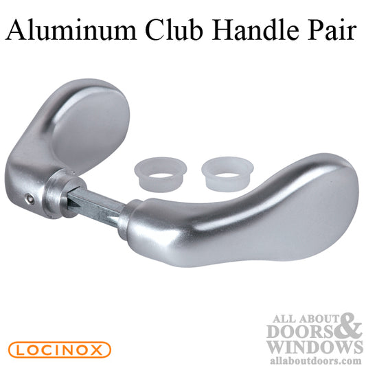 Aluminium Club Gate Handle Pair with 2-1/2" Spindle