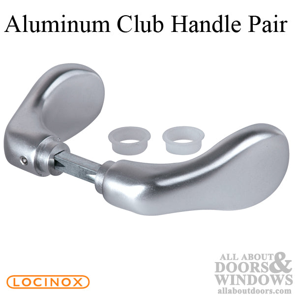 Aluminium Club Gate Handle Pair with 2-1/2