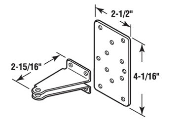 Mounting Bracket For Storm Doors Closer Reinforcer Bracket and Plate Storm Door - Mounting Bracket For Storm Doors Closer Reinforcer Bracket and Plate Storm Door