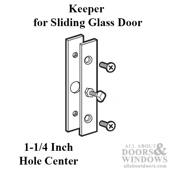 Keeper - Sliding Patio Door, Steel - Aluminum - Keeper - Sliding Patio Door, Steel - Aluminum