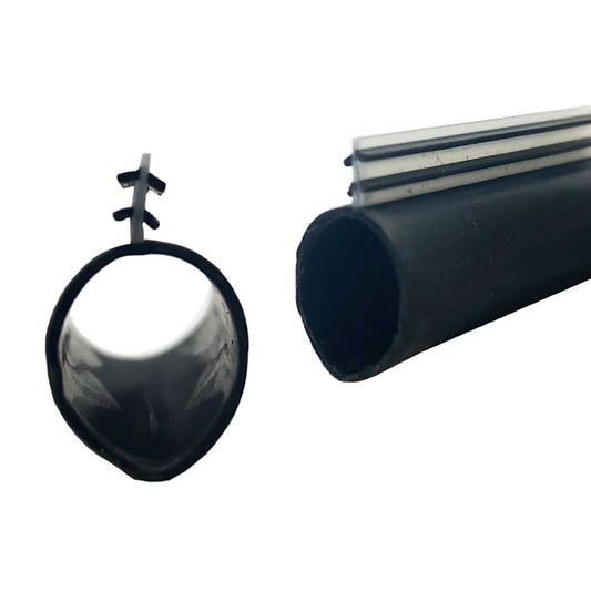 Weatherstrip For Doors and Windows Hollow Bulb .500 Inch Diameter .125 Inch Kerf Window and Door Seal