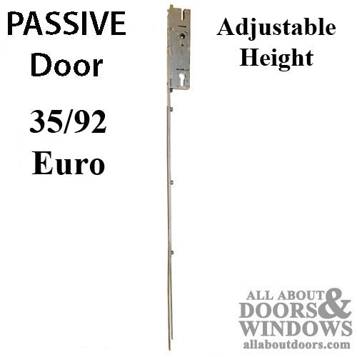 16mm P2000 Passive Lower 35/92 Shootbolt, Adjustable HH, Euro Cylinder - 16mm P2000 Passive Lower 35/92 Shootbolt, Adjustable HH, Euro Cylinder