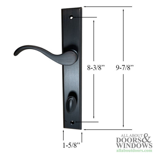 Pella Virago Passive Non-Keyed Hinged Door Handle Set Trim for Multipoint Lock - Pella Virago Passive Non-Keyed Hinged Door Handle Set Trim for Multipoint Lock