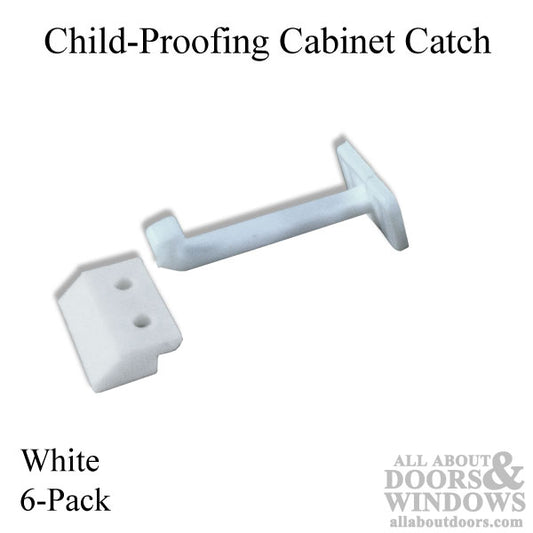 Child-Proofing Cabinet Catches - 6 Pack