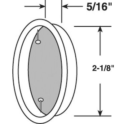 Finger Pull 2-1/8 Inch Multiple Finish Options - Finger Pull 2-1/8 Inch Multiple Finish Options