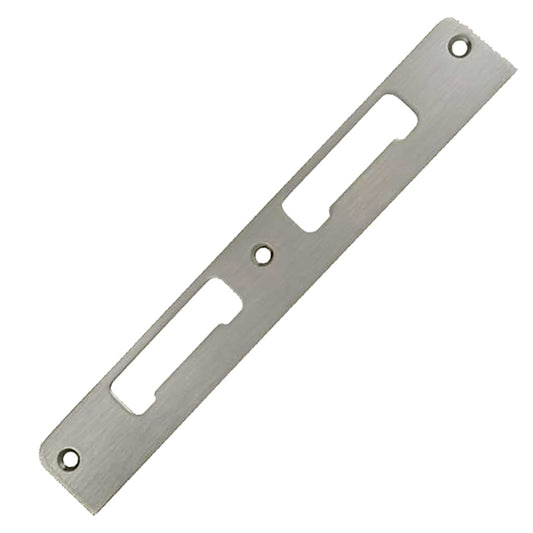 Latch & Deadbolt Strike Plate, 1.30 x 8.82 Flat - Satin Nickel