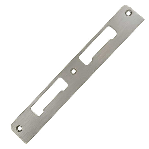 Latch & Deadbolt Strike Plate, 1.30 x 8.82 Flat - Satin Nickel - Latch & Deadbolt Strike Plate, 1.30 x 8.82 Flat - Satin Nickel