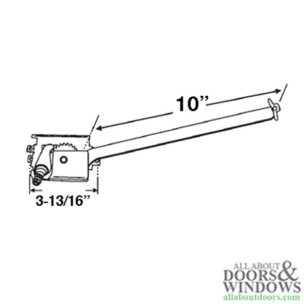Pella Egress Casement window Operator, Straight arm - Right Hand - Pella Egress Casement window Operator, Straight arm - Right Hand