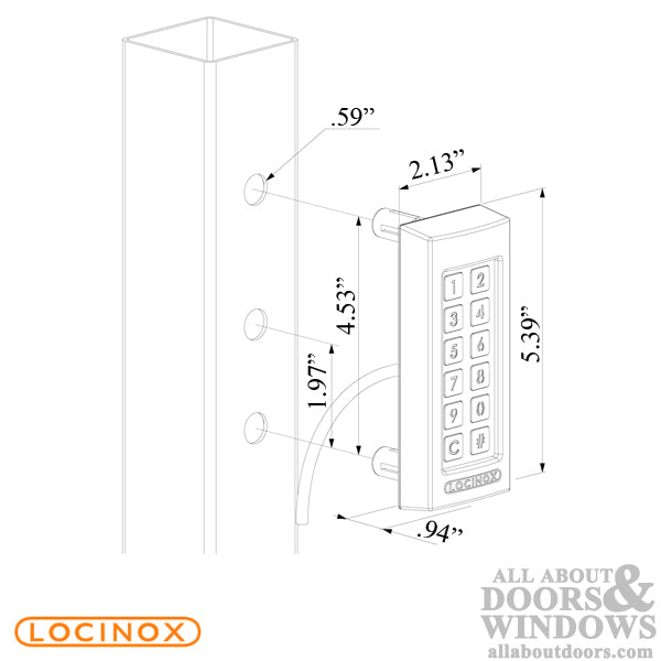 Weather-Resistant Keypad with 2 Integrated Relays for Gates & Fences - Choose Color - Weather-Resistant Keypad with 2 Integrated Relays for Gates & Fences - Choose Color