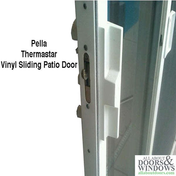 Pella Patio Door Handle Kit, Thermastar Vinyl Sliding Door - White - Pella Patio Door Handle Kit, Thermastar Vinyl Sliding Door - White