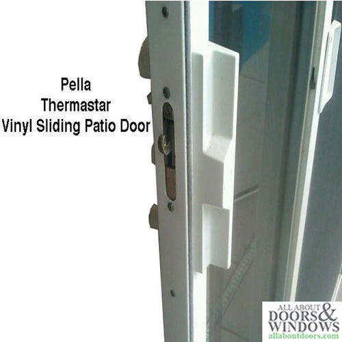 Pella Patio Door Handle Kit, Thermastar Vinyl Sliding Door - White - Pella Patio Door Handle Kit, Thermastar Vinyl Sliding Door - White