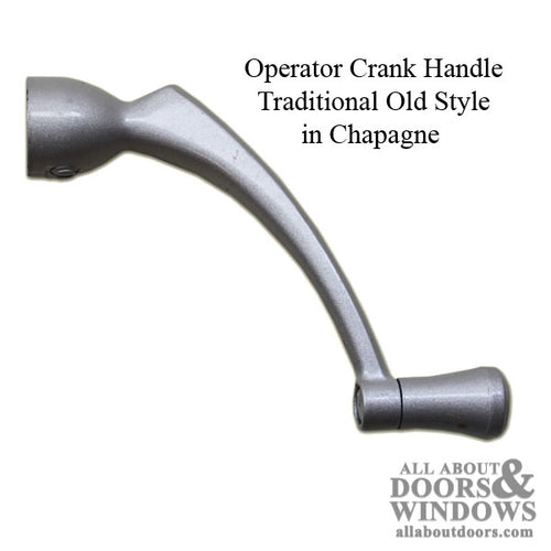 Traditional Old Style Operator Crank Handle - Champagne - Traditional Old Style Operator Crank Handle - Champagne