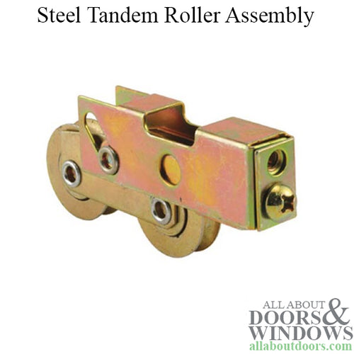 Sliding Patio Dual Wheel Door Roller 1.25 Inch Steel Tandem Door Roller - Sliding Patio Dual Wheel Door Roller 1.25 Inch Steel Tandem Door Roller