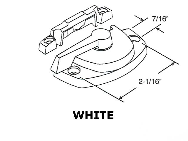 Sash/Cam Lock - Vinyl and Aluminum Sash Hardware, Die-cast - Bronze - Sash/Cam Lock - Vinyl and Aluminum Sash Hardware, Die-cast - Bronze