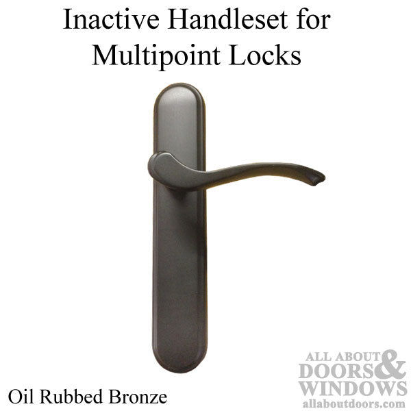 Inactive Handleset 400 Series Multipoint Lock Trim - Oil Rubbed Bronze - Inactive Handleset 400 Series Multipoint Lock Trim - Oil Rubbed Bronze
