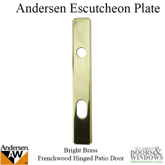 Parts- Escutcheon Plate, Frenchwood Hinged, Outside - Brass