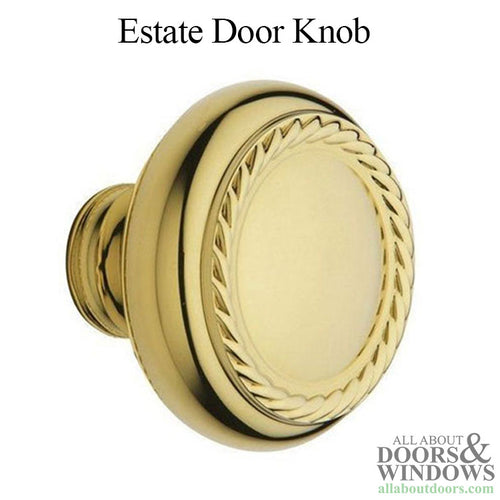 5064 Estate Knob Passage - Satin Brass - 5064 Estate Knob Passage - Satin Brass