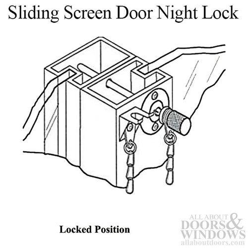 Night Lock Pin for Sliding Patio Door - 2 Colors - Night Lock Pin for Sliding Patio Door - 2 Colors