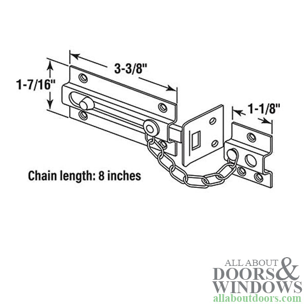 Chain Lock - Deadbolt - Heavy Duty - Solid Brass - Chain Lock - Deadbolt - Heavy Duty - Solid Brass