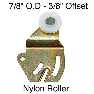 7/8 Roller, 3/8 Offset; Johnson Hardware closet door assembly - 7/8 Roller, 3/8 Offset; Johnson Hardware closet door assembly