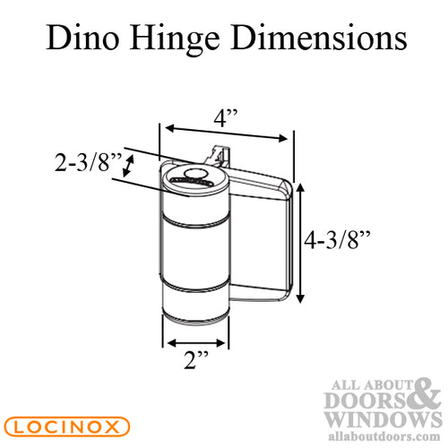 Locinox Mammoth Hydraulic Gate Closer and Hinge for Gates up to 330 Pounds - Choose Color - Locinox Mammoth Hydraulic Gate Closer and Hinge for Gates up to 330 Pounds - Choose Color