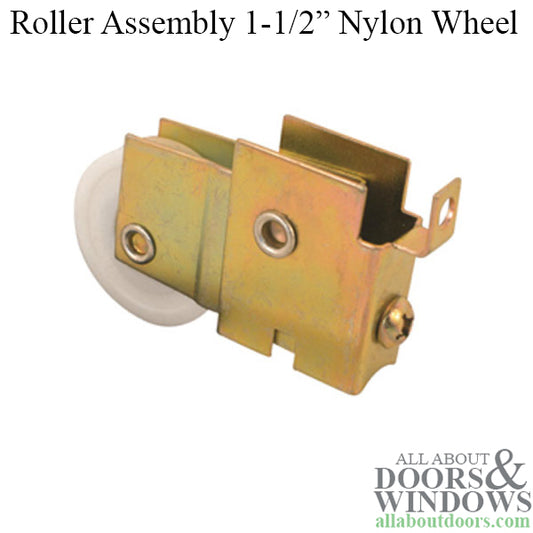 1-1/2  Nylon Wheel, Roller Assembly