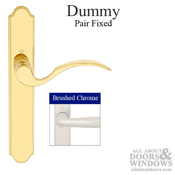 Munchen Dummy, M112PL / 374N  Fixed Pair - Brushed Chrome - Munchen Dummy, M112PL / 374N  Fixed Pair - Brushed Chrome