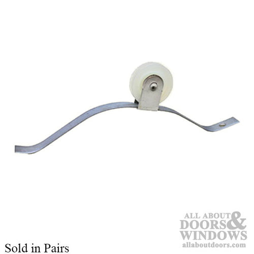 Center Mount Spring Tension Roller Assembly with 1 Inch Nylon Wheel for Sliding Screen Door - Center Mount Spring Tension Roller Assembly with 1 Inch Nylon Wheel for Sliding Screen Door