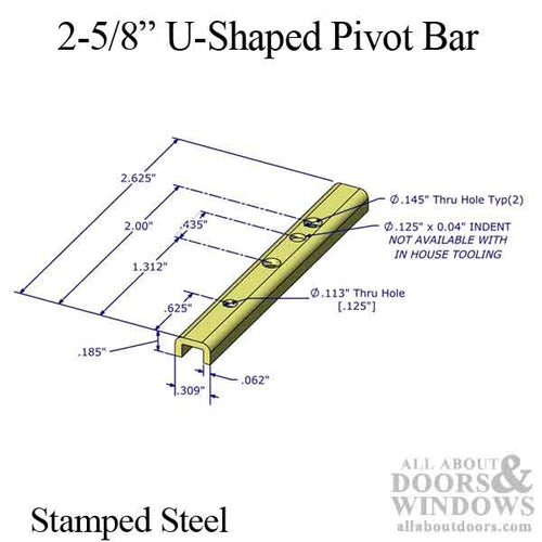 Pivot Bar, 2-5/8