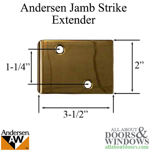 Andersen Jamb Strike Extender, 3-1/2