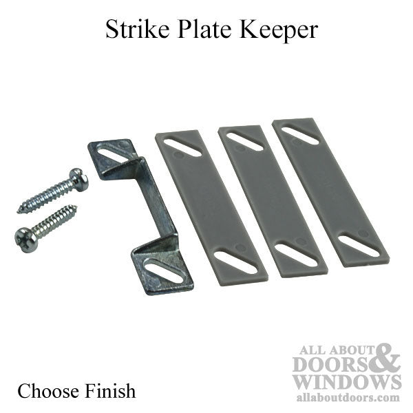 Keeper - Strike Plate - 1-3/4 inch hole Spacing - Choose Color - Keeper - Strike Plate - 1-3/4 inch hole Spacing - Choose Color