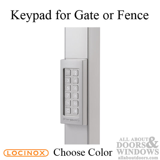 Locinox Weather-Resistant Keypad with Integrated Relay for Gates & Fences - Choose Color