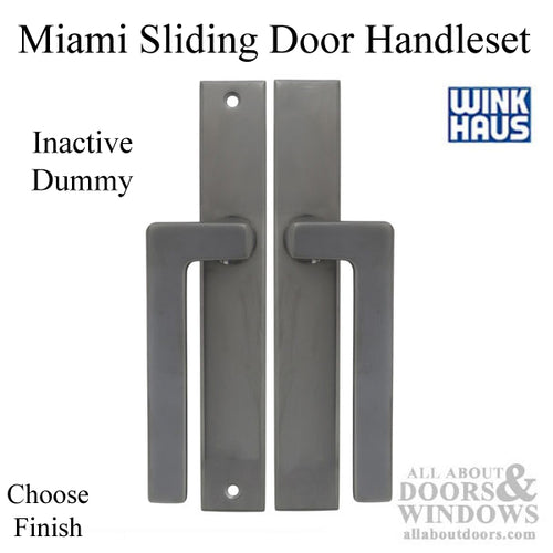 Miami Style Sliding Patio Door Handle Set Inactive Dummy Pull Left Hand - Miami Style Sliding Patio Door Handle Set Inactive Dummy Pull Left Hand