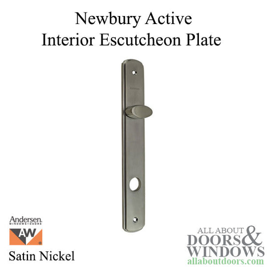 Newbury Active Interior Escutcheon Plate - Satin Nickel