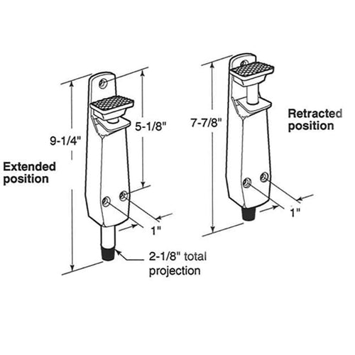 Step On Spring Loaded Door Holder, Choose Color - Step On Spring Loaded Door Holder, Choose Color