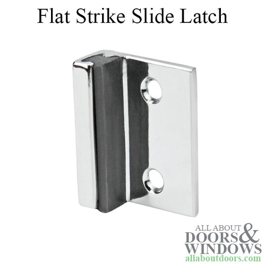 Outswing Door Flat Strike Plate with Slide Latch