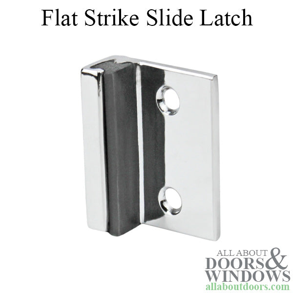 Outswing Door Flat Strike Plate with Slide Latch - Outswing Door Flat Strike Plate with Slide Latch