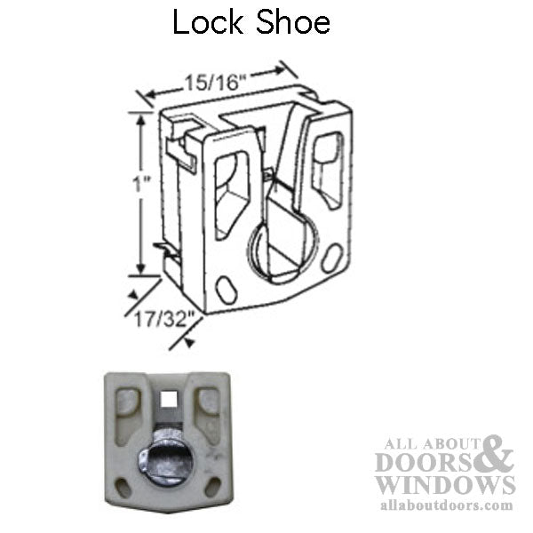 Pivot Lock Shoe, Small 15/16 fits 1 inch Pocket - Pivot Lock Shoe, Small 15/16 fits 1 inch Pocket