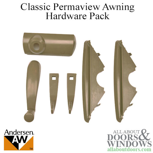 Hardware Pack - Classic - Andersen Permaview Awning Windows - Stone - Hardware Pack - Classic - Andersen Permaview Awning Windows - Stone