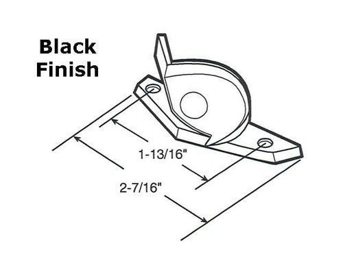 Sash Lock - Vinyl and Aluminum Sash Hardware, Diecast - Black - Sash Lock - Vinyl and Aluminum Sash Hardware, Diecast - Black