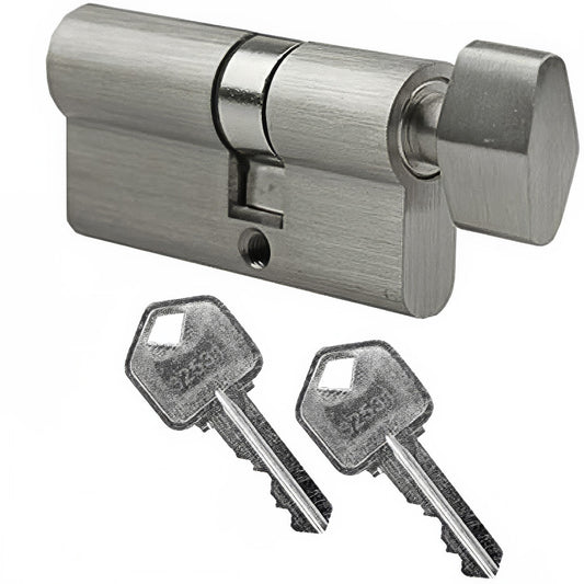 Pella Key Cylinder With Thumb Turn Fits Storm Doors Includes Kwikset Keys