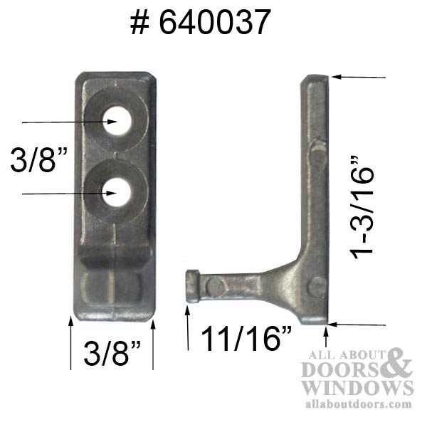 Tilt-In Window Locking Cam Pivot Pin, 2 hole Tilt Stud for w - Tilt-In Window Locking Cam Pivot Pin, 2 hole Tilt Stud for w