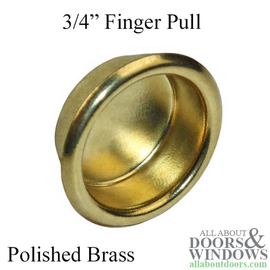 Finger Pull ¾ Inch Diameter ¼ Inch Deep Antique Brass Acme No. 315
