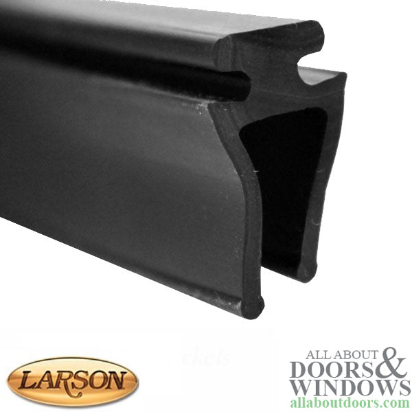 Larson Double Sweep Expander for Storm Door - Black Draft Stopper - Larson Double Sweep Expander for Storm Door - Black Draft Stopper