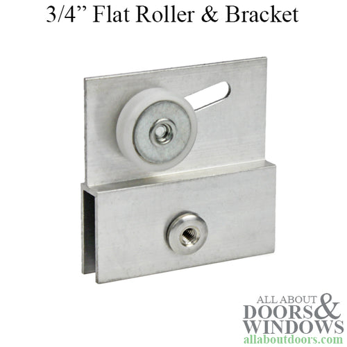 Frameless Shower Door Roller with Bracket 3/4