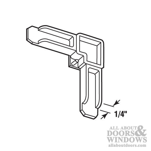 Window Screen Quickie Corner 1/4 Inch Frame - Window Screen Quickie Corner 1/4 Inch Frame