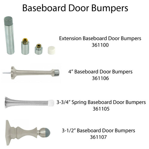 4-1/2'' Maximum Extension Door Bumper - Choose Finish - 4-1/2'' Maximum Extension Door Bumper - Choose Finish