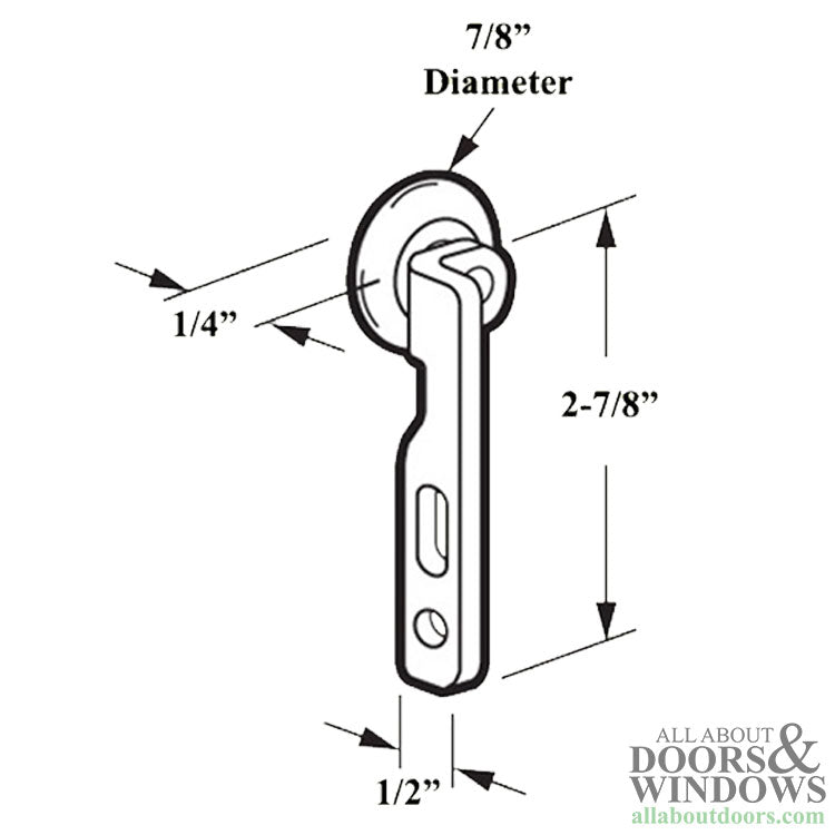 Left & Right Top Hung Roller Assembly with 7/8 Inch Nylon Wheel for Sliding Screen Door - Left & Right Top Hung Roller Assembly with 7/8 Inch Nylon Wheel for Sliding Screen Door